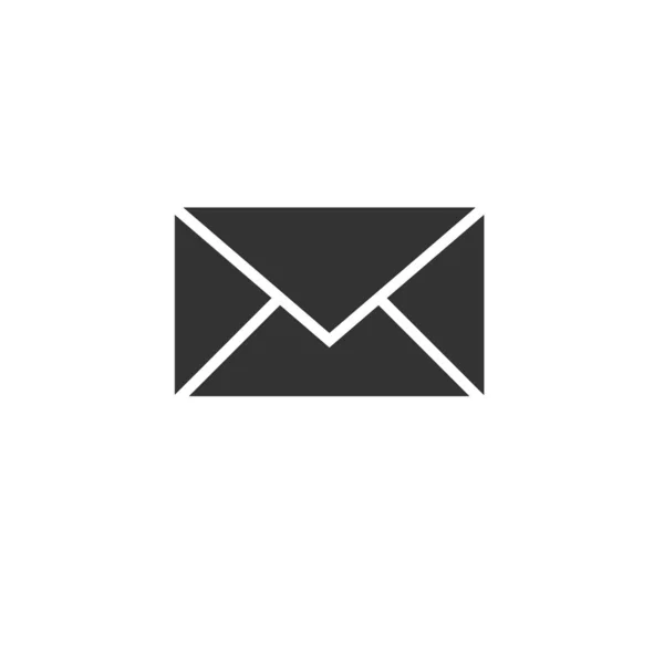 Vektor-Mail-Symbol auf weißem Hintergrund isoliert. Umschlagsymbol — Stockvektor