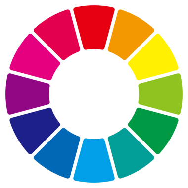 Bu 12 renkten oluşan bir renk çizelgesi..