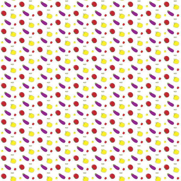 Vektör, desen, beyaz arka plan üzerinde sebze