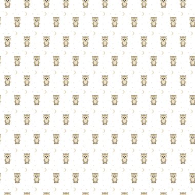 Dikişsiz desen, güzel kukumav rengini bej