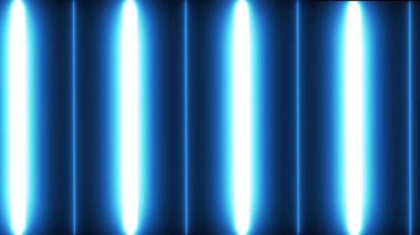 Yanıp sönen ışık efektli 4K neon şeritler. Disko, parti, VJ döngüleri, konserler, müzik gösterileri, gece kulüpleri ve modern sahne görselleri için mükemmel soyut bir arka plan.