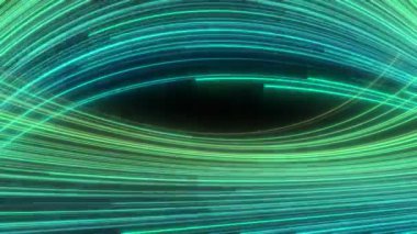 4K hiperdöngü neon ışıklı ve yanıp sönen ışık efektli tünel şeritleri. Disko, parti, VJ döngüleri, konserler, müzik gösterileri, gece kulüpleri ve modern sahne görselleri için mükemmel soyut bir arka plan.