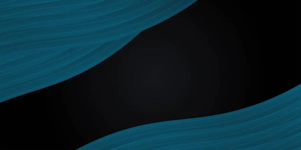 Çizgili çizgi eğrisi tasarımlı siyah arkaplanda soyut modern mavi.