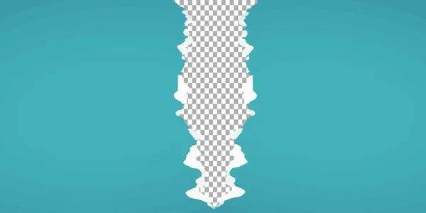 Yırtılmış kağıt şeritler beyaz arkaplanda izole edilmiş. Yırtık kenarlı gerçekçi kağıt kırıntıları. Yapışkan notlar, defter sayfalarının parçaları. Vektör illüstrasyonu.