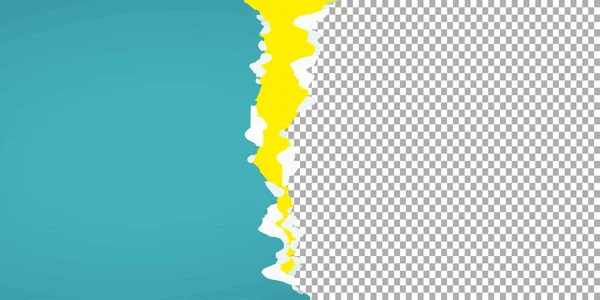 Yırtılmış kağıt şeritler beyaz arkaplanda izole edilmiş. Yırtık kenarlı gerçekçi kağıt kırıntıları. Yapışkan notlar, defter sayfalarının parçaları. Vektör illüstrasyonu.