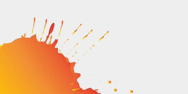 Parlak turuncu suluboya vektör lekeleri - stok vektörü