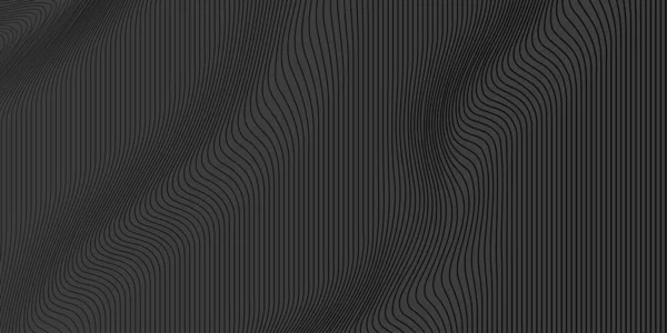 Siyah soyut arkaplan tasarımı. Modern dalgalı çizgi deseni (guilloche eğrileri) monokrom renklerinde.