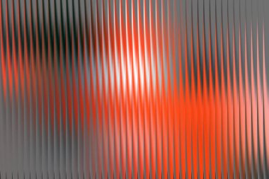 Dikey tırtıklı dokusu ve turuncu parıltısı olan soyut arkaplan tasviri