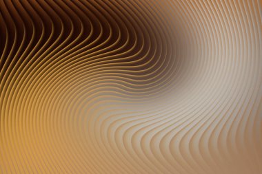 Kahverengi ve bej renkli kıvrımlı soyut girdaplar