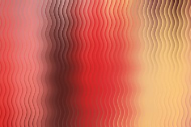 Kırmızı ve sarı eğimli soyut dalgalı desen