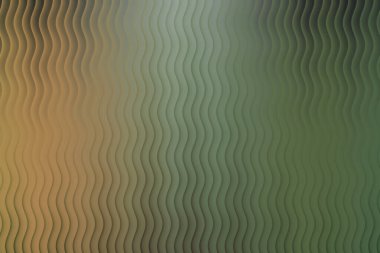 Yeşil ve kahverengi eğimli dalgalı çizgiler.