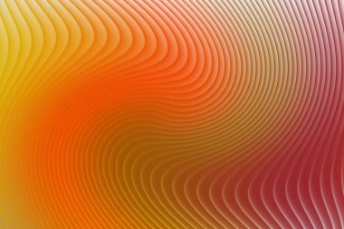 Sıcak turuncu ve sarı eğimli soyut girdap çizgileri