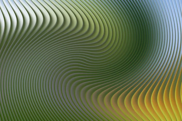 Yeşil ve sarı eğimli soyut girdap deseni