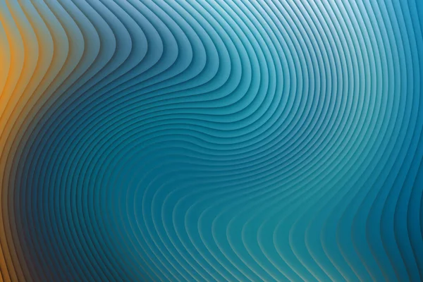Soyut girdaplı mavi ve turuncu dalgalı çizgiler arka plan