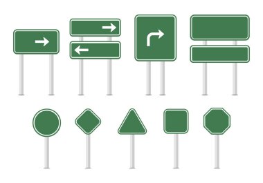 yol işaretleri vektör kümesi.