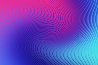 Pembe mavi ve cyan gradyanı olan girdaplı çizgiler