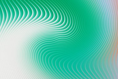 Yumuşak eğimli soyut yeşil spiral