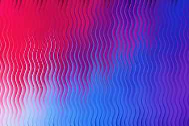 Kırmızı, mor ve mavi eğimli dalgalı çizgiler