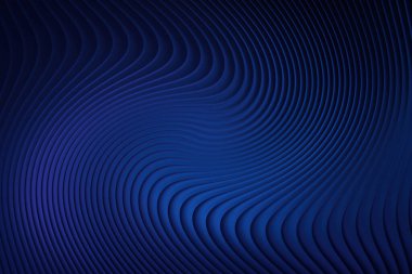 Soyut mavi girdap çizgileri arka planda koyu renk eğimli