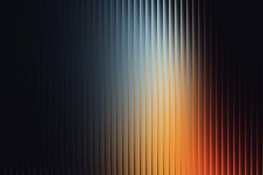 Mavi, turuncu ve kırmızı gradyan ile soyut dikey çizgiler