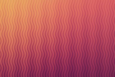 Turuncu ve pembe eğimli soyut dalgalı desen