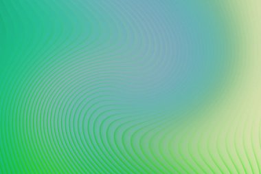 Yeşil ve mavi gradyanlı soyut dalga çizgileri