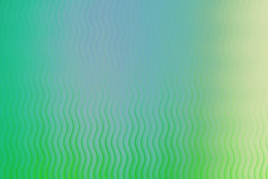 Yeşil ve mavi renkli soyut dalgalı çizgiler