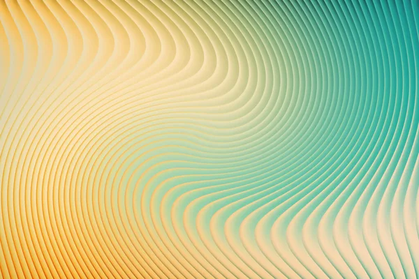 Sarı ve gök mavisi eğimli soyut dalgalı çizgiler