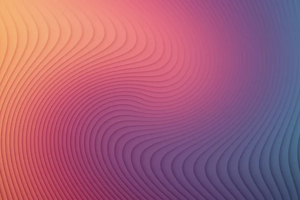 Renkli arkaplan ile soyut dalgalı çizgiler