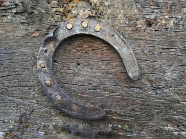 duvarda asılı at nalı