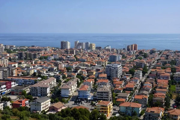 montesilvano şehir yukarıdan görülen