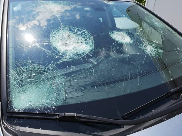 Cars Ruined Hail — Stock Photo, Image