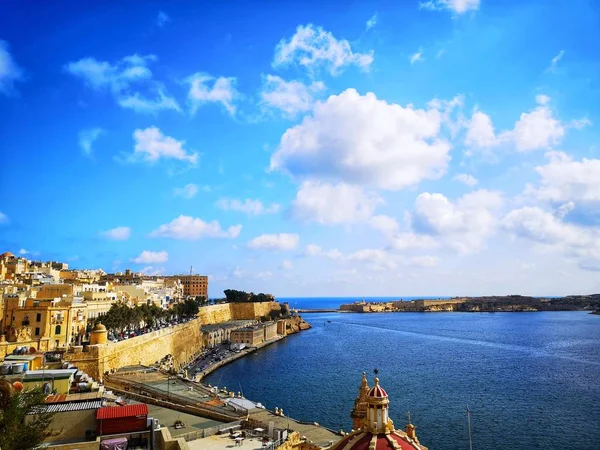 มมองของเม Valletta — ภาพถ่ายสต็อก
