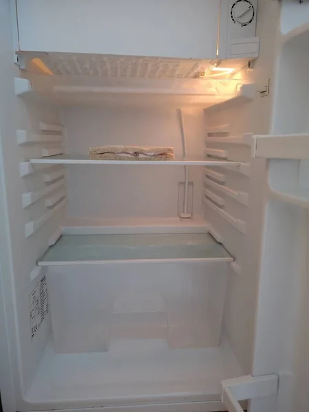 fridge only with a sandwich inside