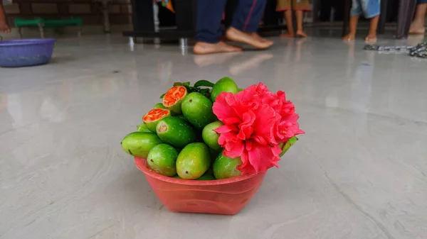 Parwal Pointed Gourd Red Basket Famous Nutrient Indian Vegetable Best — Stock Photo, Image