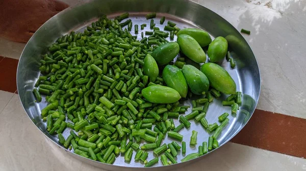 Calabaza Hiedra India Verduras Coccina Grandis Que Encuentran Principalmente India —  Fotos de Stock