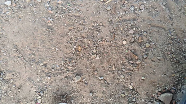 Много Мелких Камней Разных Оттенков Белого Розового Оранжевого Черного Песчаная — стоковое фото