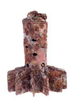 beyaz bir arka plan üzerinde harç mayın ikinci dünya savaşı