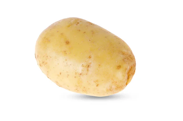 Potatis Vit Bakgrund — Stockfoto