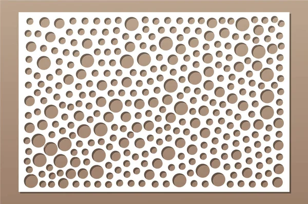 Dekoratif kart kesme. Puan modeli tekrarlamak. Lazer paneli kesilmiş. Oranı 2:3. Vektör çizim.