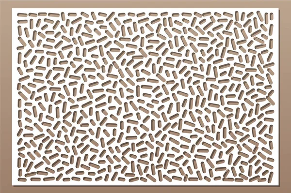 Dekoratif kart kesme. Puan modeli tekrarlamak. Lazer paneli kesilmiş. Oranı 2:3. Vektör çizim.