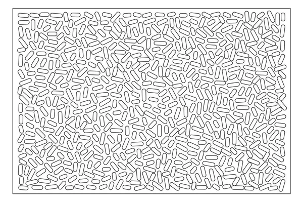 Dekoratif kart kesme. Puan modeli tekrarlamak. Lazer paneli kesilmiş. Oranı 2:3. Vektör çizim.