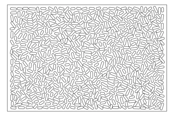 切断のための装飾的なカード。ポイント パターンを繰り返します。レーザー カット パネルです。比 2:3。ベクトル図. — ストックベクタ