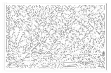 Dekoratif panel lazer kesim. ahşap panel. Zarif modern geometrik soyut desen. Oranı 2:3. Vektör çizim.