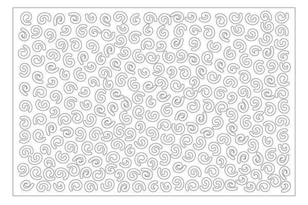 Dekoratif kart kesme. Doodle tarzı desen. Lazer paneli kesilmiş. Oranı 2:3. Vektör çizim.