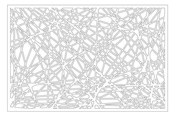 Decorative panel laser cutting. wooden panel. Elegant modern geometric abstract pattern. Ratio 2:3. Vector illustration. — Stock Vector