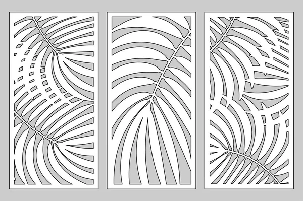 Set tarjeta decorativa para cortar . — Archivo Imágenes Vectoriales