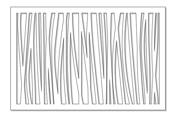 Template for cutting. Abstract line, geometric pattern. Laser cut. Set ratio 2:3. Vector illustration.