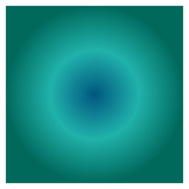 Zarif radyal eğimli okyanus mavisi, su ve deniz mavisi karışımı, yaratıcı posterler, dijital arka planlar, web şablonları, markalaşma ve modern görsel tasarım için mükemmel..