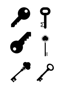 Old and modern style luxury keys collection featuring classic and stylish metal key shapes ideal for security, antique, vintage, home, real estate, and decorative design purposes
